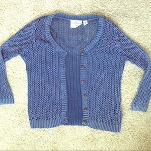 Cable Knit Button Down Cardigan
